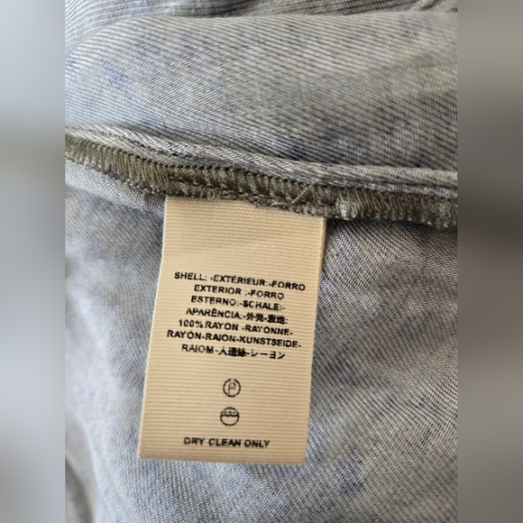 NWT Free People Blue Grey Mini Dress Martini  Size 0 XS - Picture 4 of 6